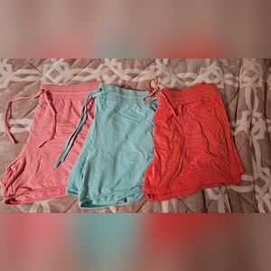 Kim Gravel BElle Beach Casual Shorts set of 3 pairs size Large